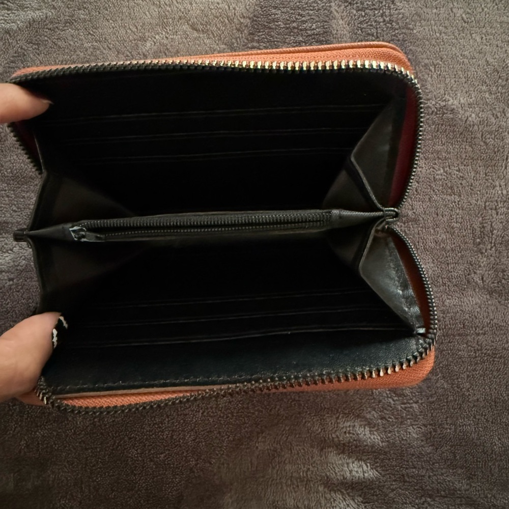 Tan Zip-Around Wallet - Picture 2 of 3